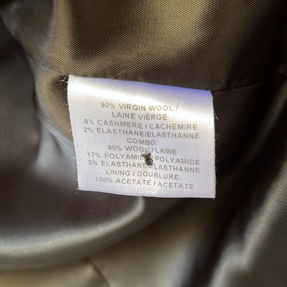 JUDITH & CHARLES two-tone cashmere wool blazer, size 4 - Picture 10 of 13